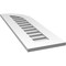 Ekena Millwork Quarter Round Top Right Surface Mount PVC Gable Vent w/ 3-1/2"W x 1"P Standard Frame, 12"W x 38"H GVPQR12X3801SF - alternate 5